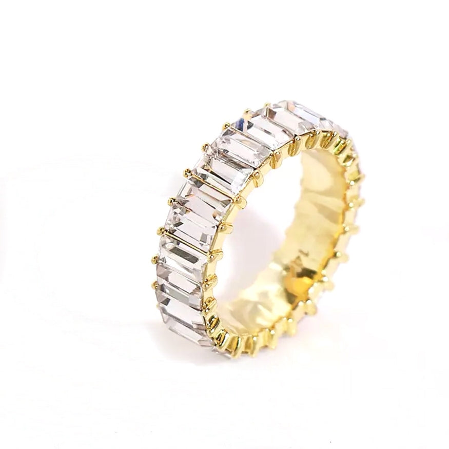 Gold Crystal Shimmer Ring