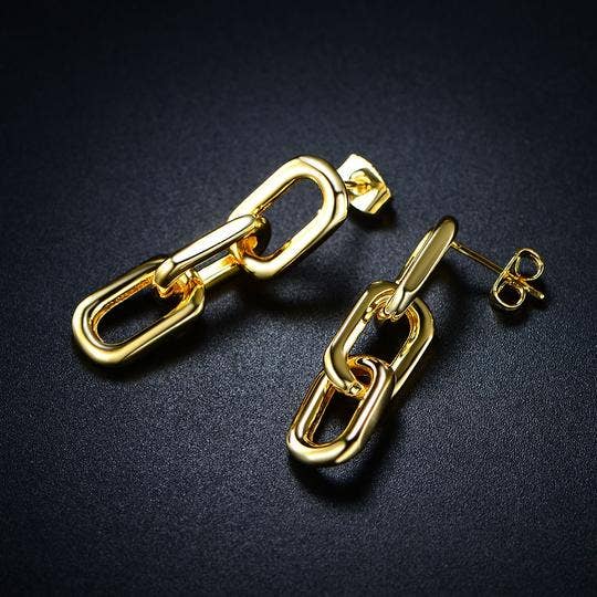 Double Link Earrings