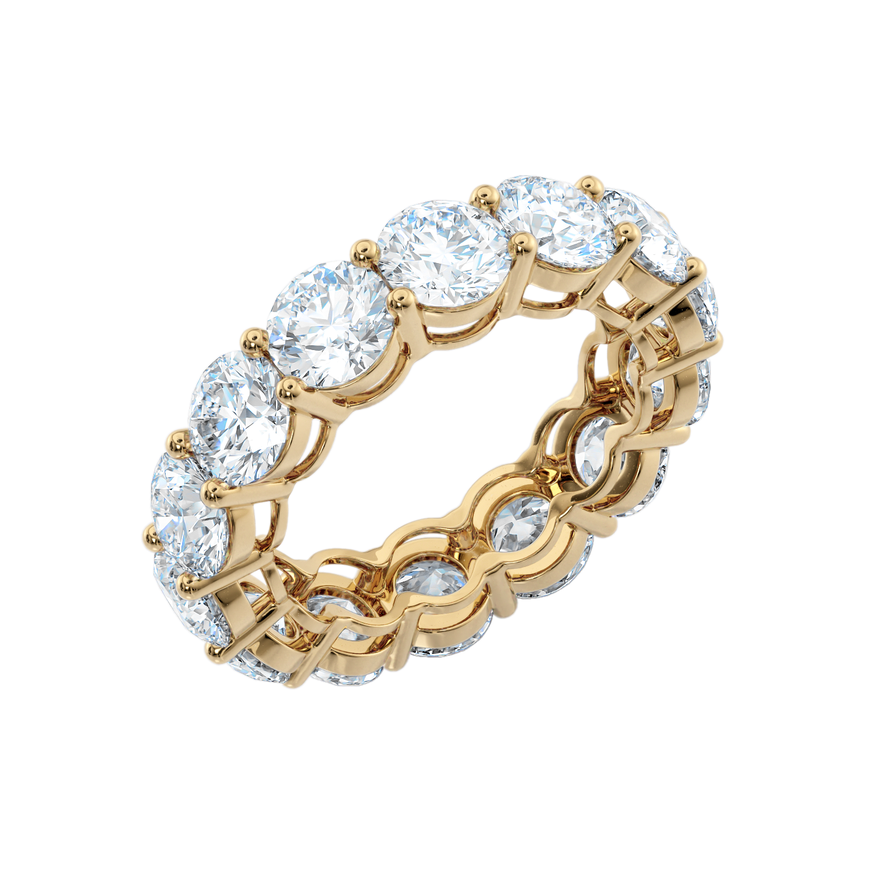 Gold Sphere Eternity Ring