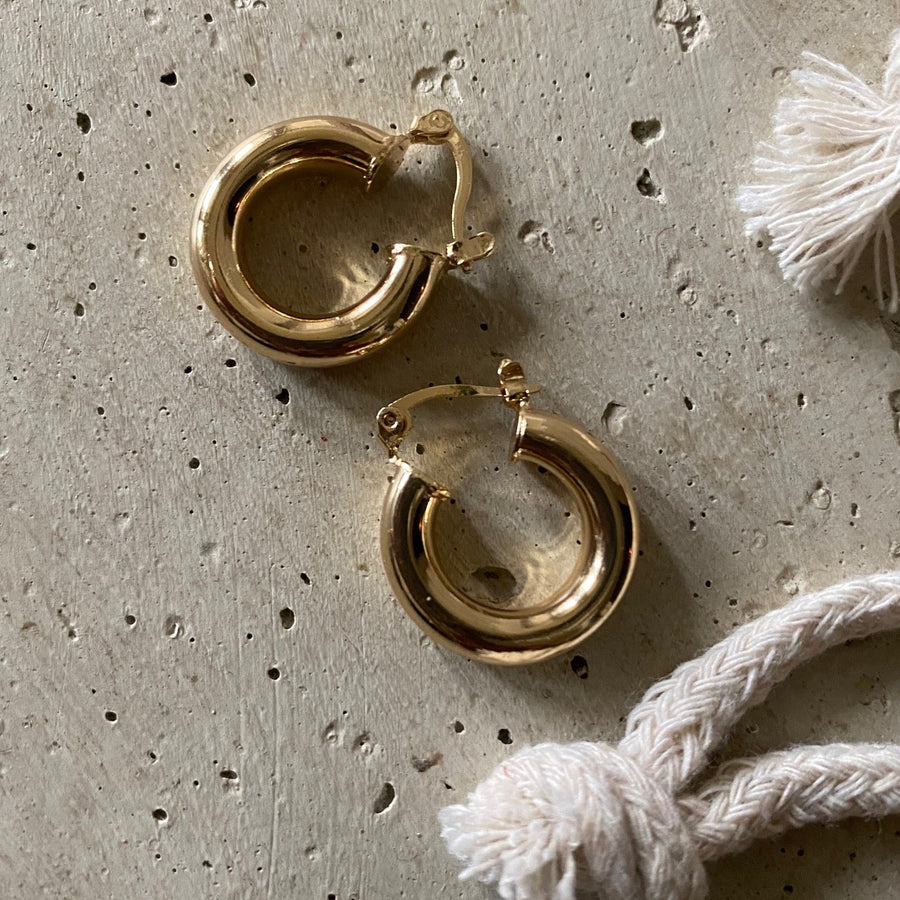 Gold Chunky Hoops